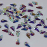 K9 Glass Crystal Loose Rhinestones Hotfix Flat Top Rectangle Shape Iron-on Rhinestones for DIY Crafts and Decoration